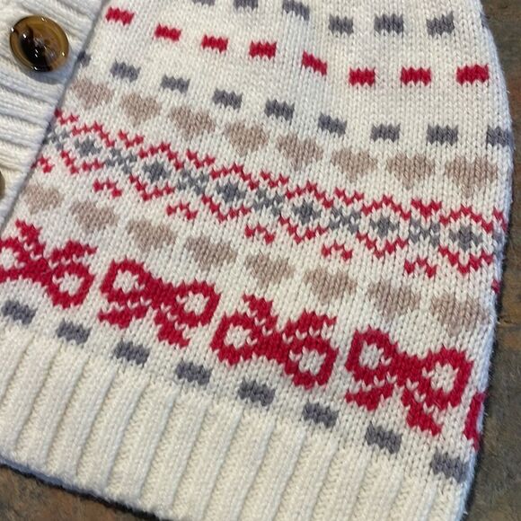 24 mo Baby Girl Christmas Skirt with Buttons - Picture 2 of 4